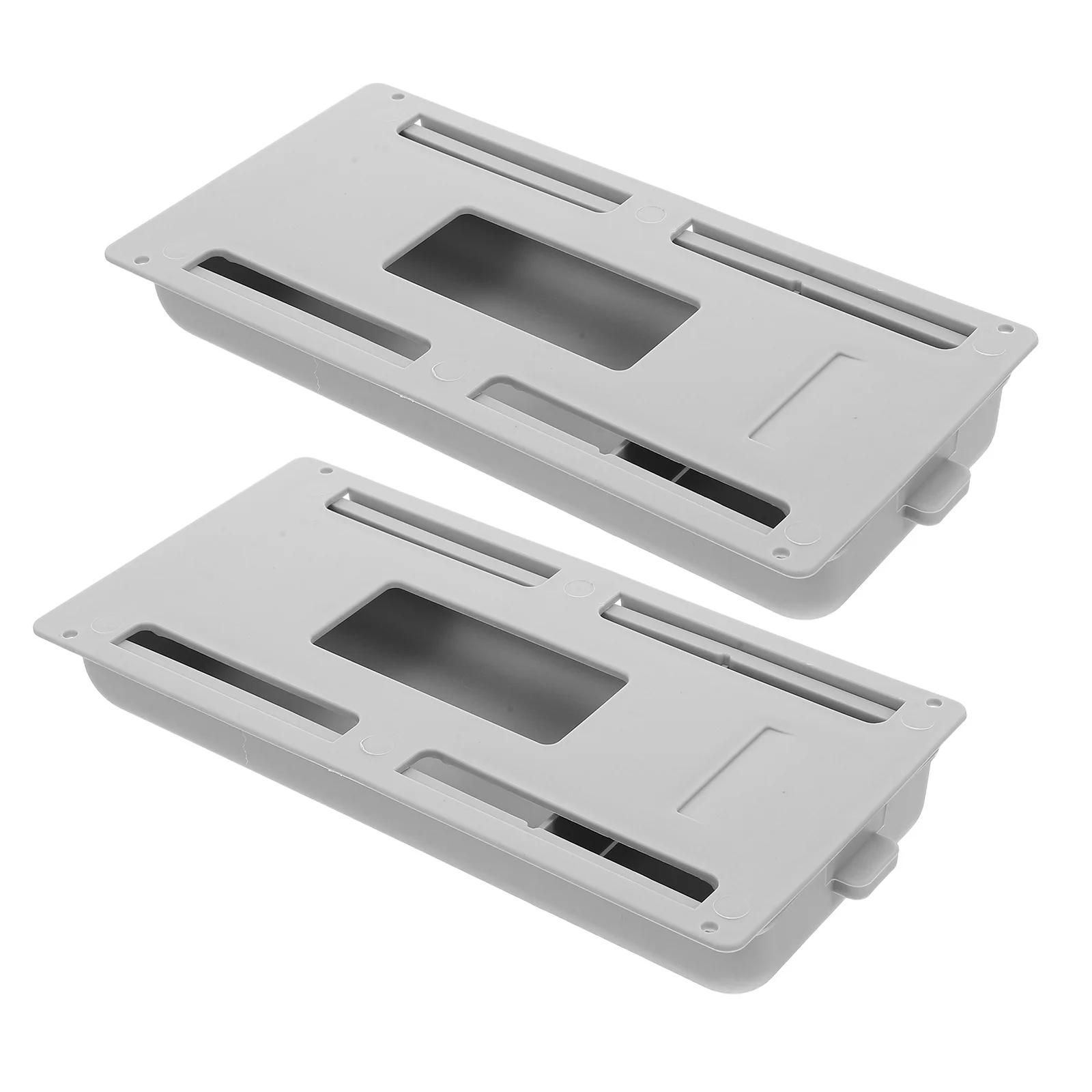 

2Pcs Self Adhesive Under Desk Drawer Organizer Hidden Storage Tray Table Under Drawer Storage Box Pen Holder for Office