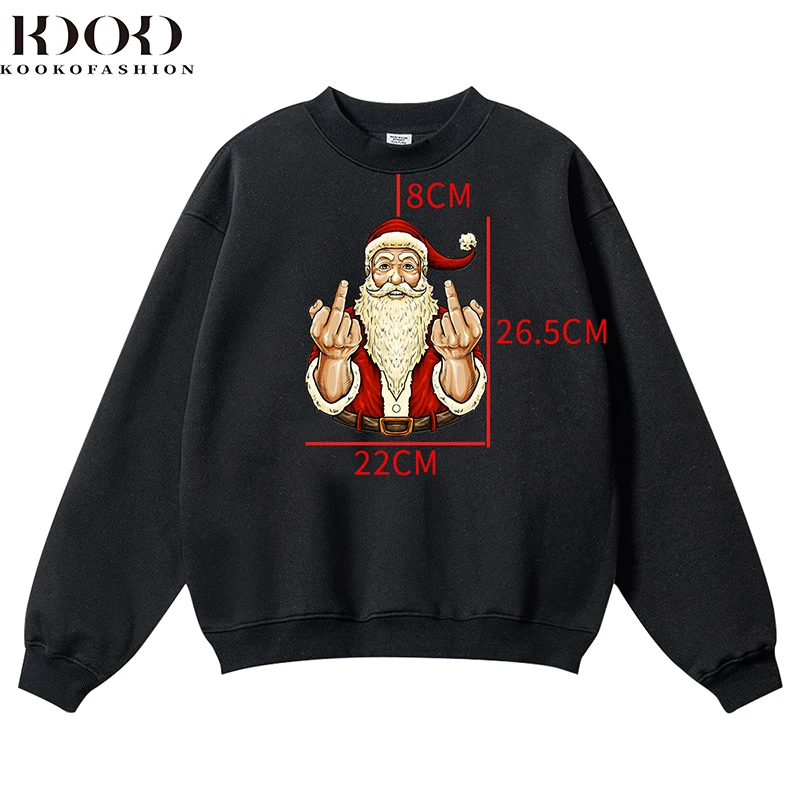 2024 fashion brand autumn and winter loose casual basic style Christmas atmosphere couple thickened round neck sweater