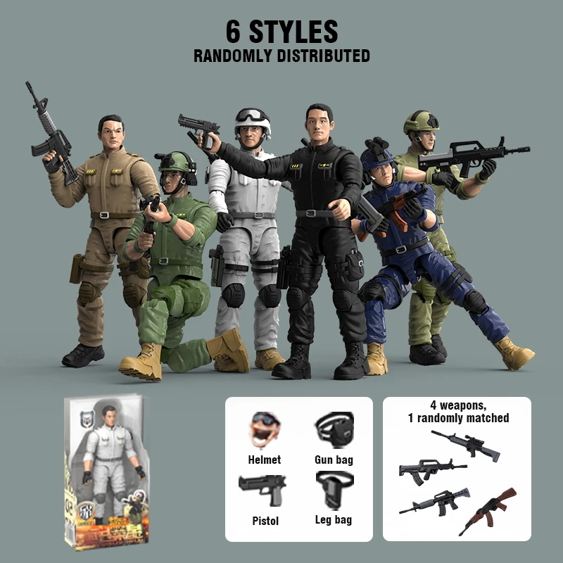 Figurine Soldat Forces Spéciales 1/18 Articulée - Jouet Militaire Réaliste Pour Enfants Et Adultes