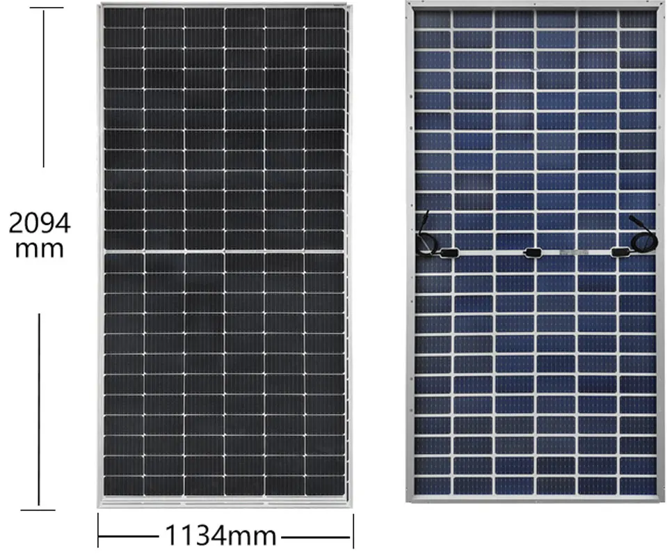 Bifacial Solar Panel 550W 550 Watt 5500W Off On Grid System 220V Solar Battery Charger Solar Home System Villa Camping Caravan