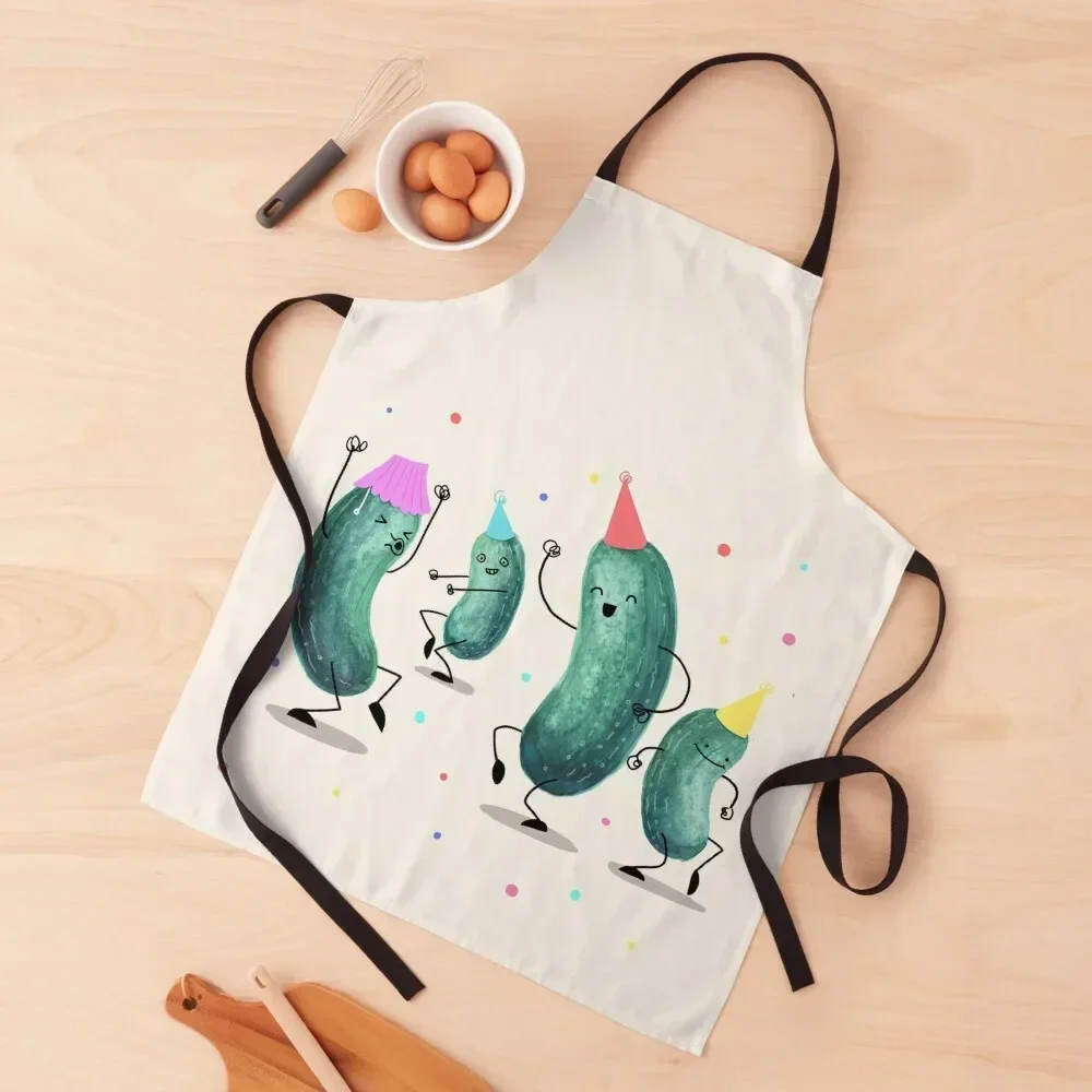 

Pickle Party! Apron Kitchenware Cute Kitchen Kitchen Hairdressing Hairdresser Accessories Apron