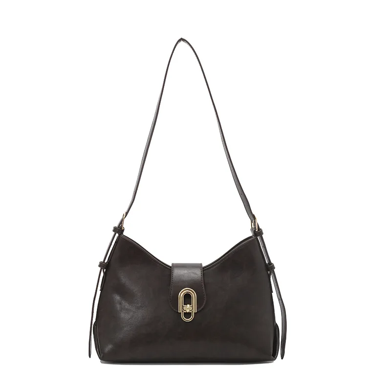 

New European Beautiful Women's Bag, Chain Underarm Messenger Bag, Hand Carry Retro Model, Simple Shoulder Style