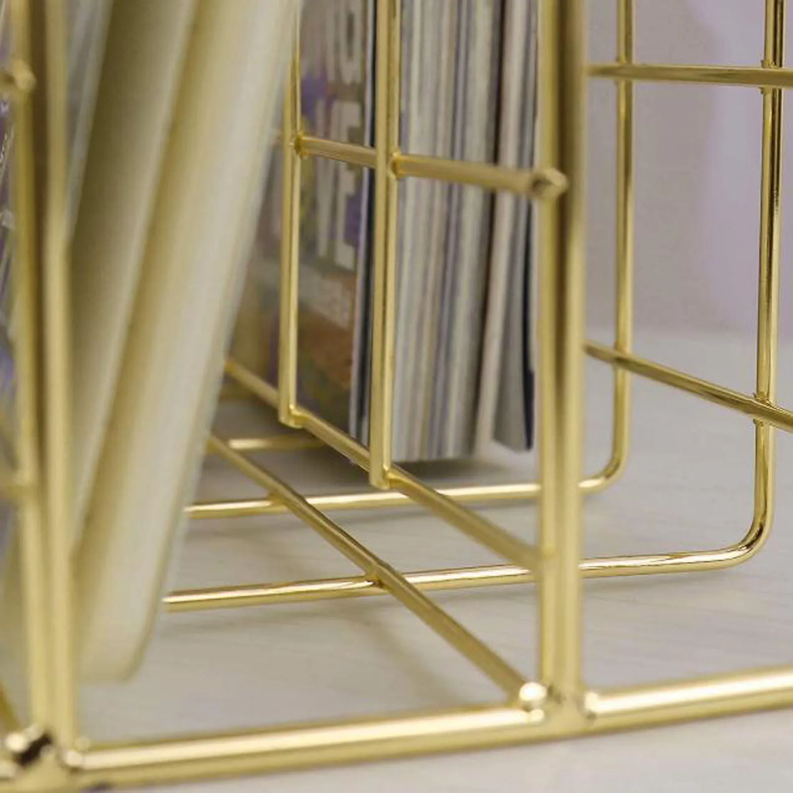 Stylish-Metal Mesh Desk Organizer Desktop Letter Sorter Mail Tray File Organiser Office Home Bookends Book Holder