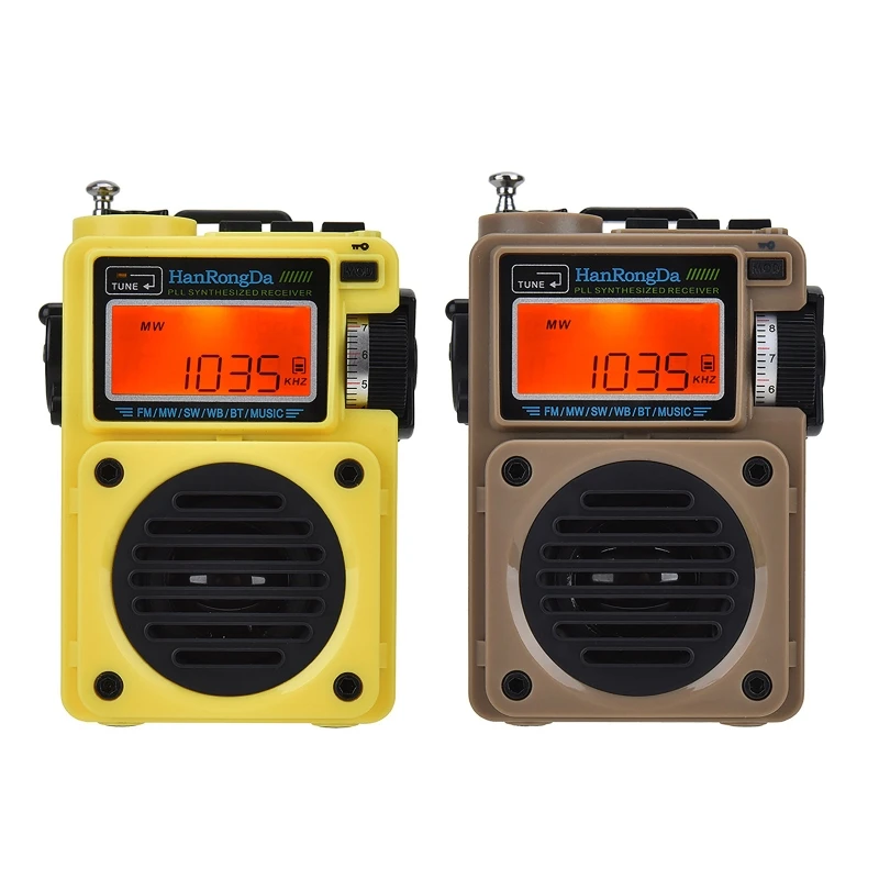 

Clear Stereo Sound Full Band Radio with Built in 3.7V 1000mAh Battery Speaker Drop shipping