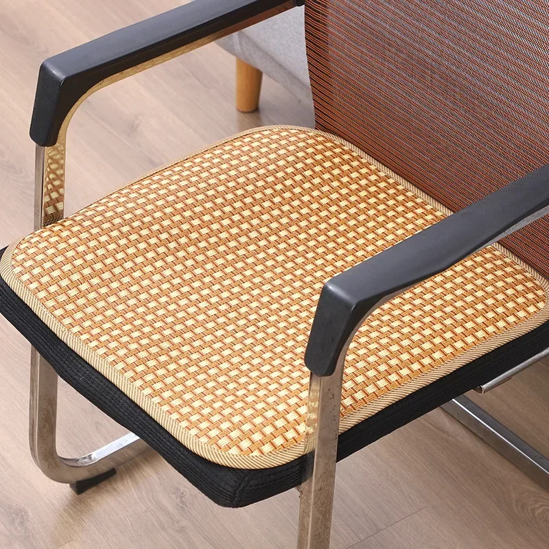 1PC Rattan Seat Cushion Summer Cold Rattan Chair Seat Pad Breathable and Comfortable Non-slip Seat Cushion Cooles Stuhlkissen