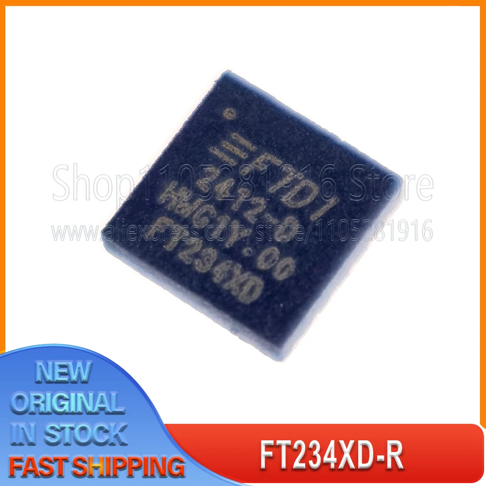 

1~20 шт./лот, оригинальный чип FT234XD-R FT234XD USB для последовательного интерфейса, интегрированный чип SMD QFN12, микросхема IC