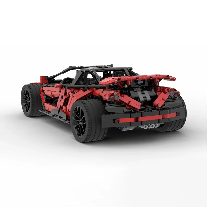 Moc ビルディングブロック 頑丈なスーパーカー テクノロジー モジュラーブリック モデル ギフト クリスマスおもちゃ DIY セット 組み立て