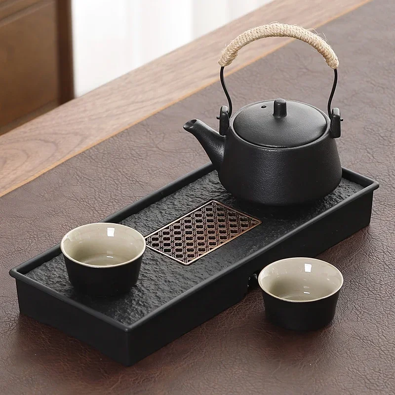 

for Modern Dish Tea Tray Luxury Kitchen Teaware Vintage Long Stone Tray Home Office Plateau Decoratif And Coffee Accessories