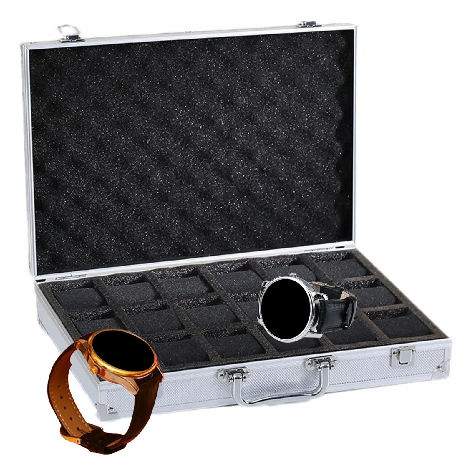 

Watch Suitcase Carrying Case Waterproof Organizer Collection Shockproof Storage