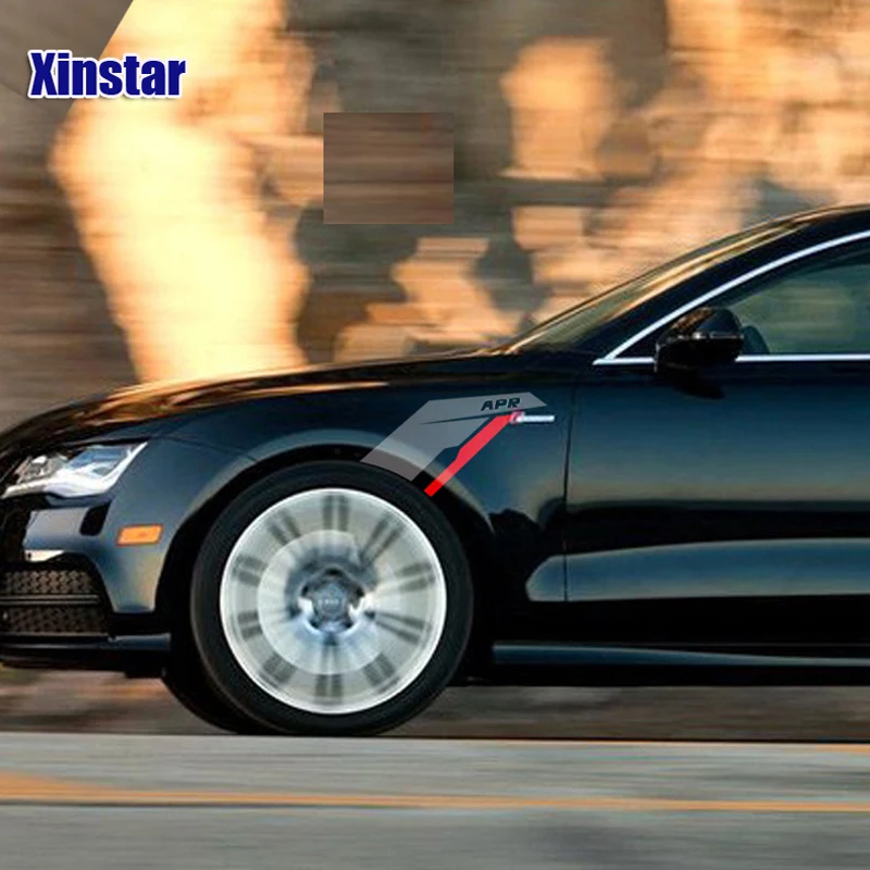 2 قطعة أبريل اكسسوارات السيارات درابزين ملصق ل Volkswagen Rline جولف GTI شيروكو أودي Sline TT A4 A6