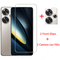 Glass for Xiaomi Poco F6 Tempered Glass for Xiaomi Poco F6 Glass Film Phone Screen Protector Camera Len Film for Poco F6 Pro 5G