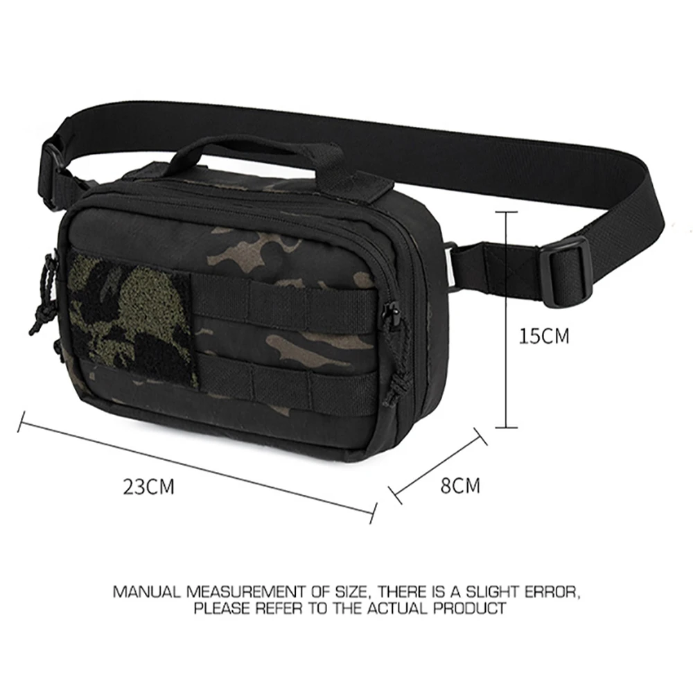 Tactical EDC satchel, multiple ways to wear, multi-color layered storage waist bag, shoulder bag