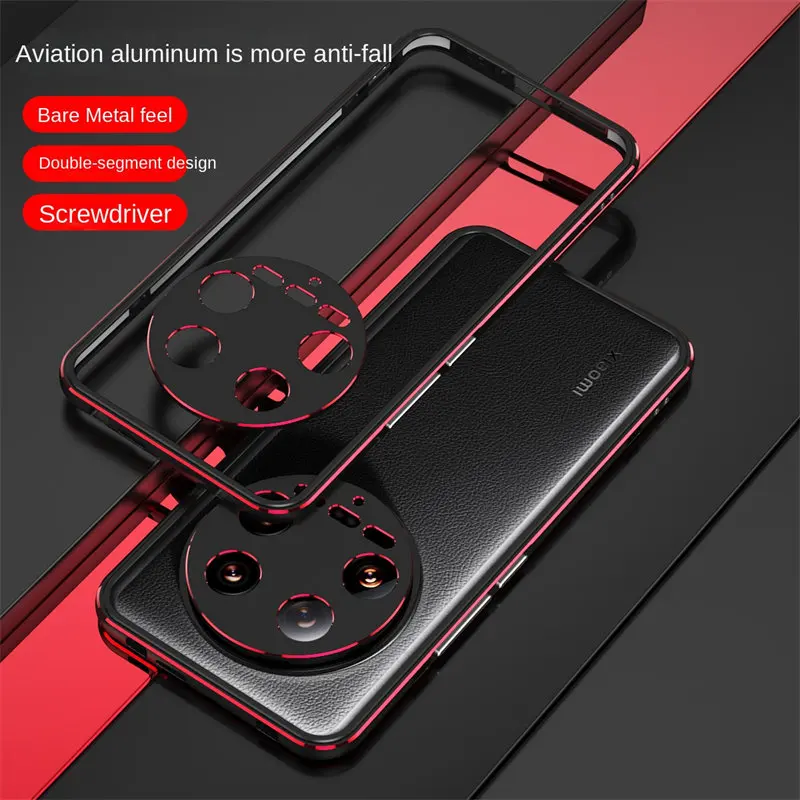 Paraurti per Xiaomi 14 Ultra 14 Ultra Metal Case Armor copertura antiurto in lega di alluminio per Xiaomi Mi 14 Ultra Xiaomi14Ultra