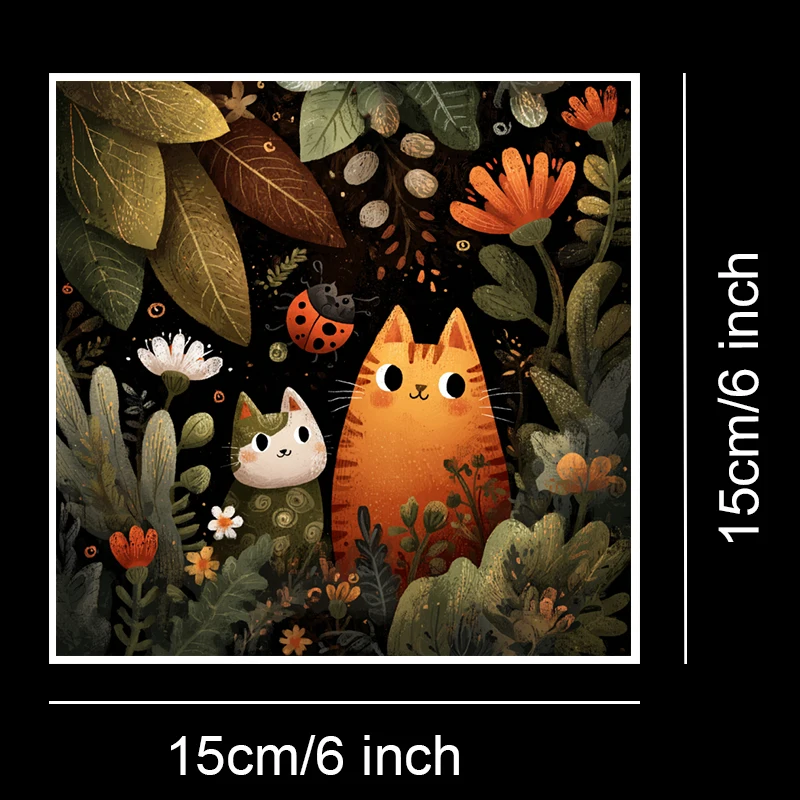 15,2 x 15,2 cm großes Scrapbook-Papier-Set (36 Blatt): Vintage-Basteldesigns, dekorativer Hintergrund für Junk-Journal, Planer, Karten.