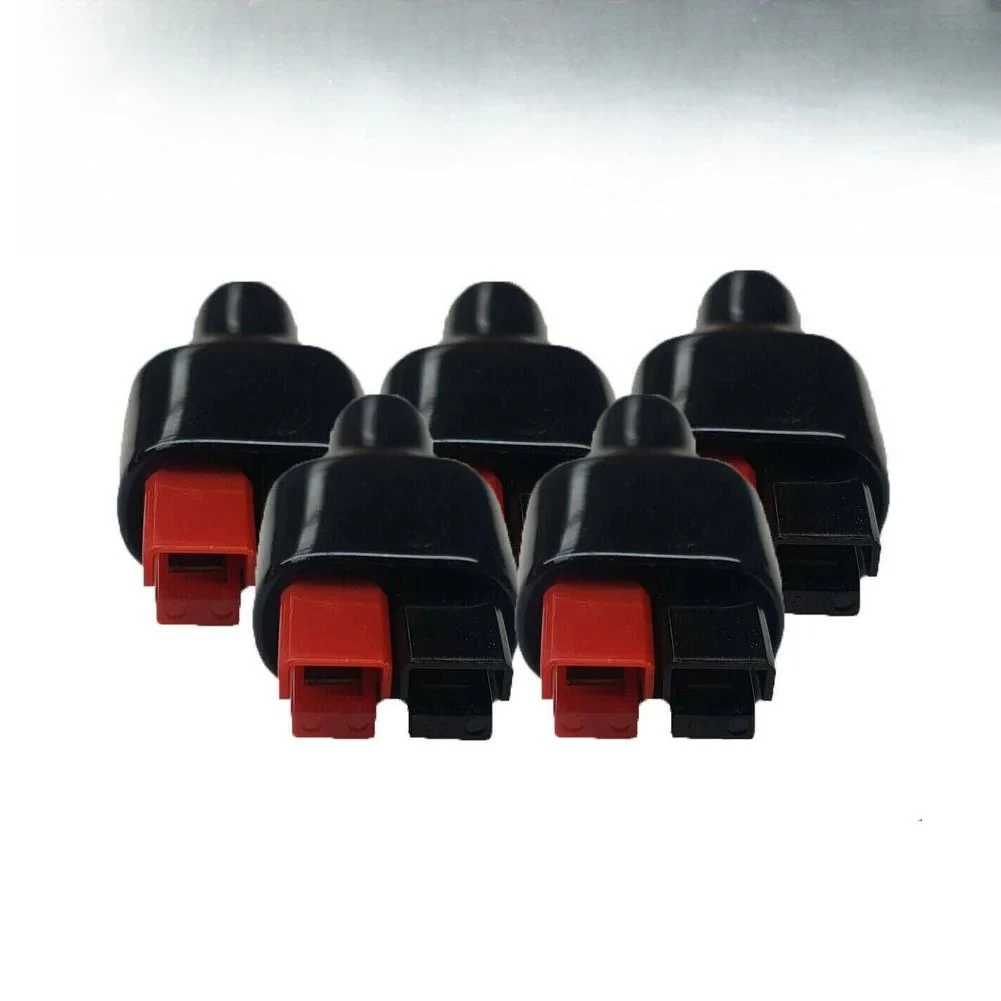 35pcs 30AMP Plug 600V For Anderson Style Connector Rubber Black PVC Dust Covers Terminal Sleeves For Electric Equipment
