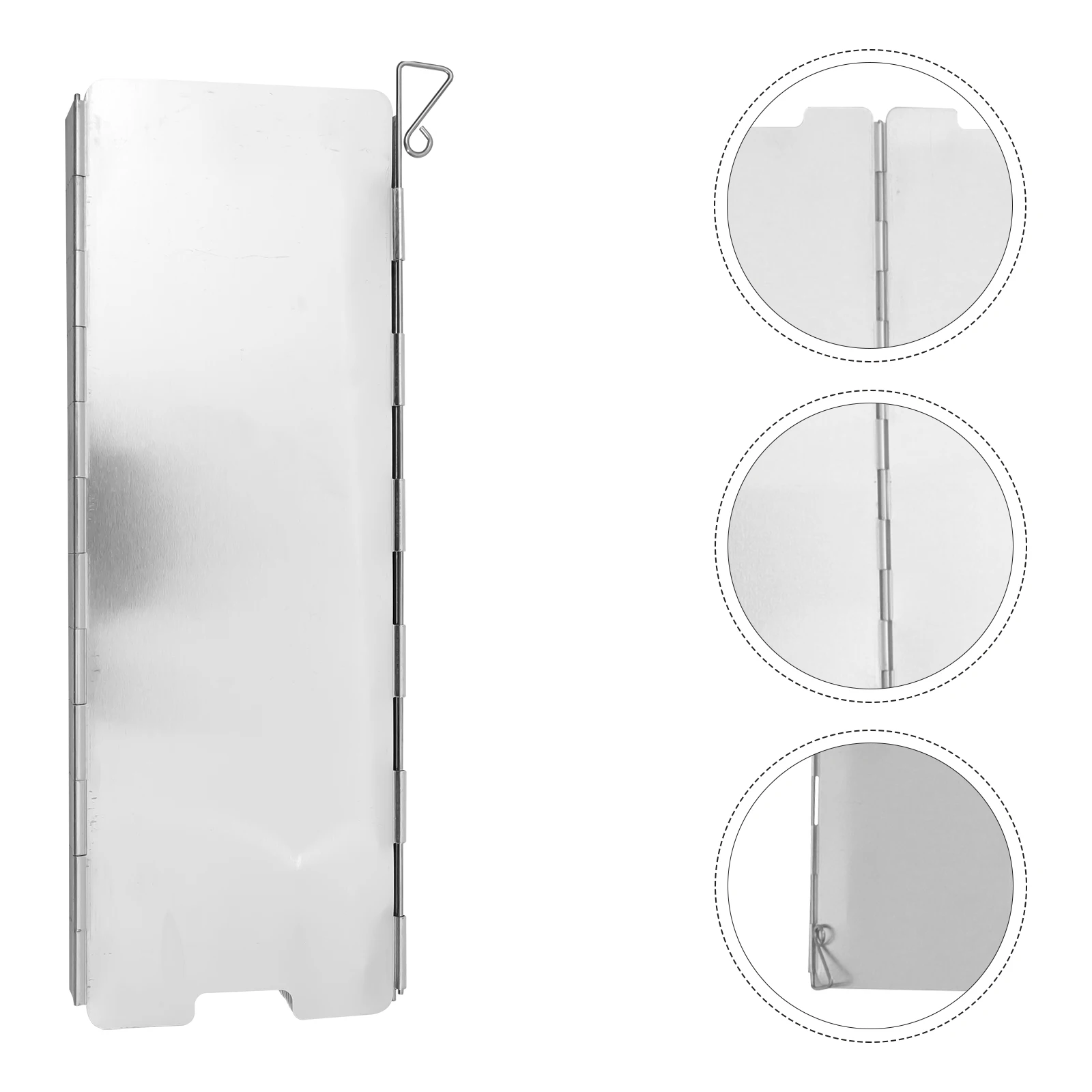 

High Quality Aluminum Camping Stove Wind Shield With Storage Pouch For Outdoor Activities