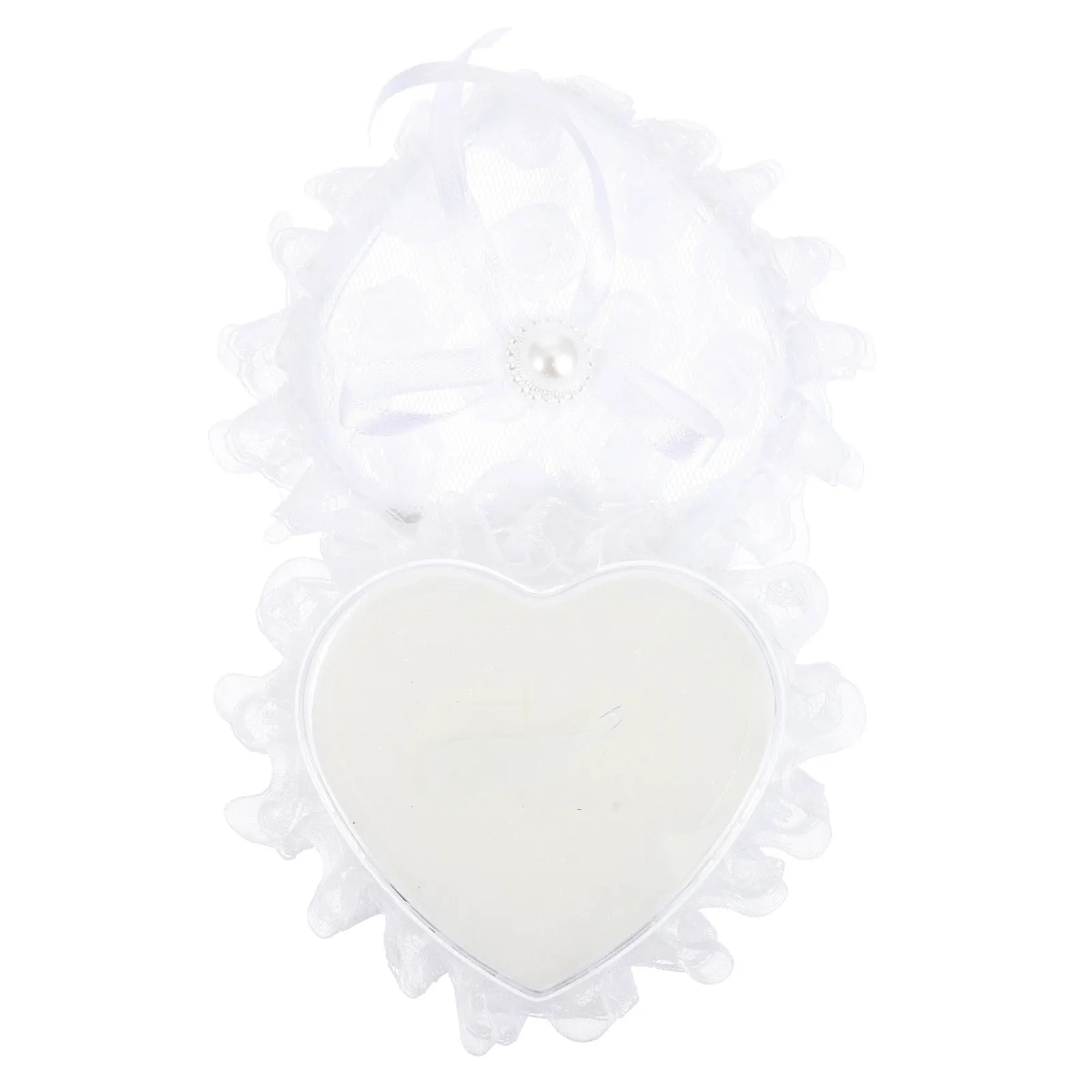 

Heart Shape Ring Pillow Romantic Lace Wedding Ring Bearer Wedding Ceremony Decoration Valentine Gift
