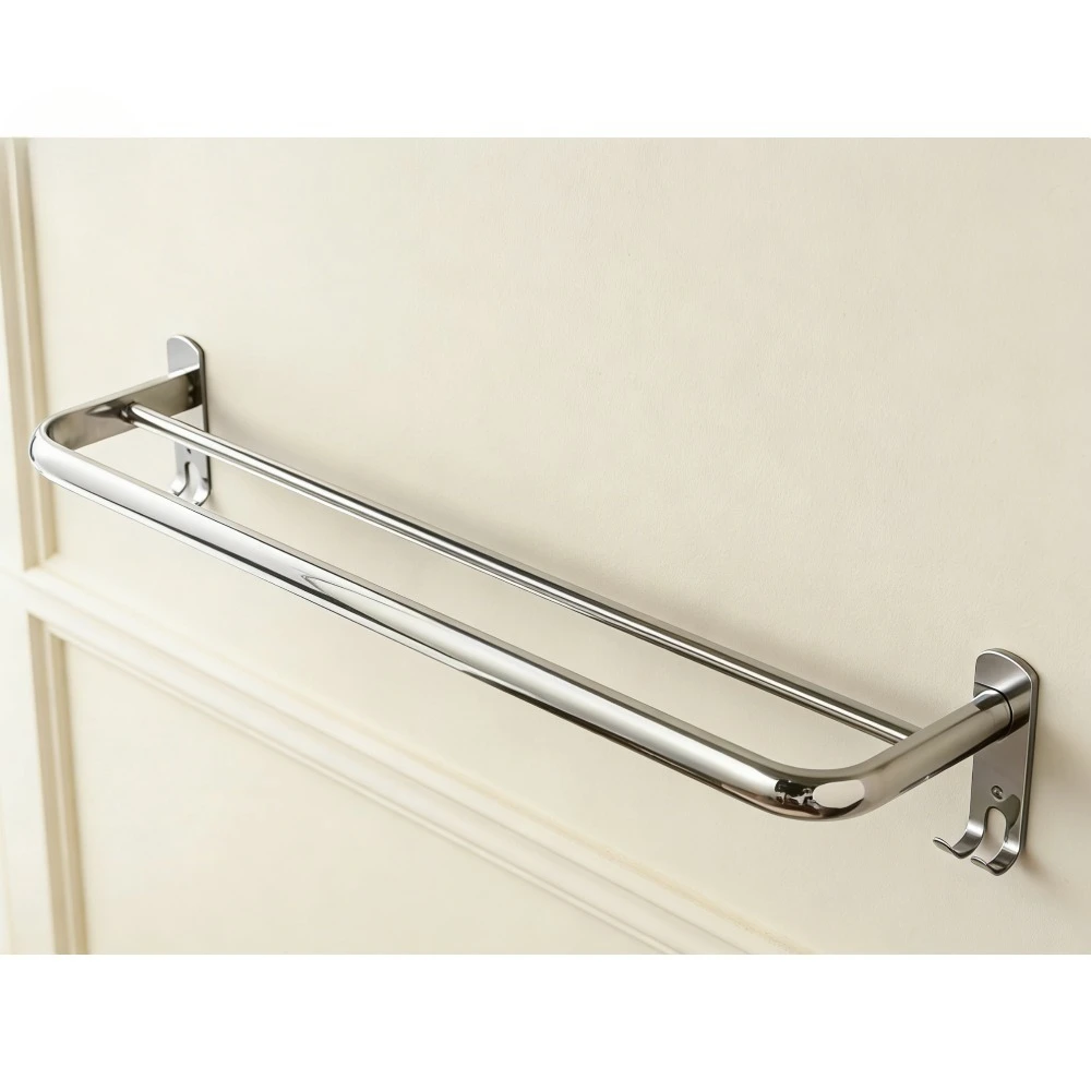 

Настенная перфорированная вешалка для полотенец из нержавеющей стали 304, 60 см, с зеркалом и крючками для хранения