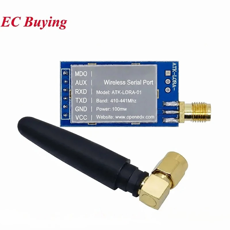ATK-LORA-01 LORA Wireless TTL Serial Port Communication Module SX1278 410-441MHZ Wireless Module 3000 Meters