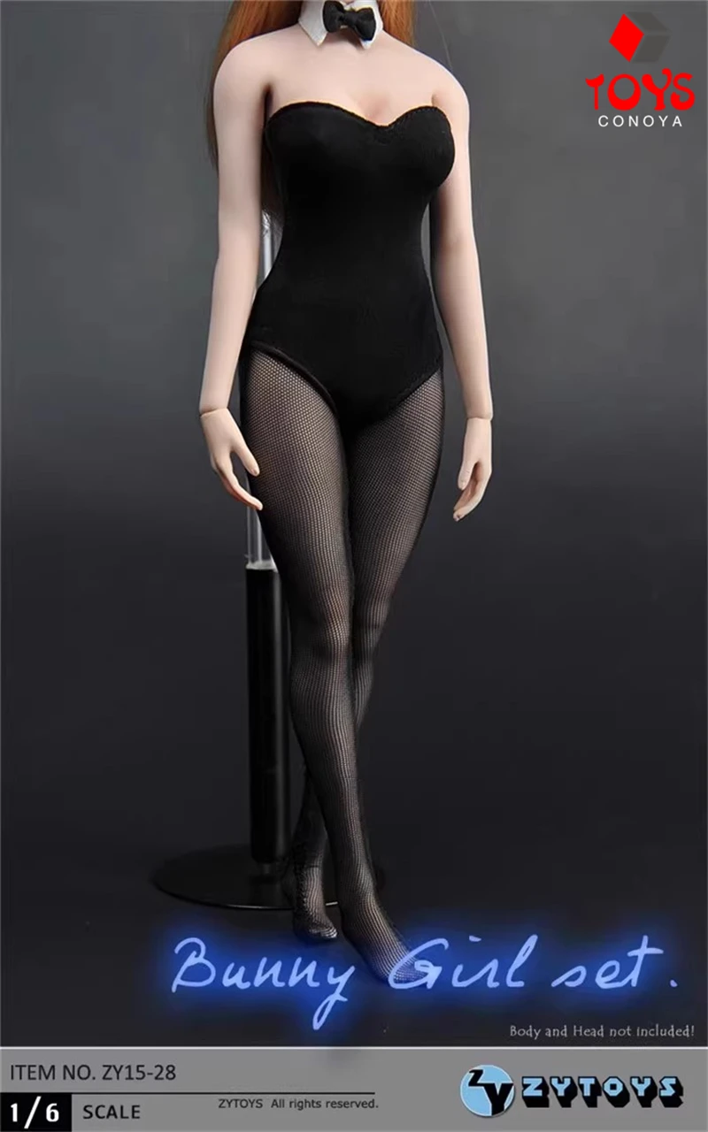 ZYTOYS ZY15-28 1/6 lapin vêtements fille sous-vêtements serrés bas ensemble modèle adapté 12 ''femme soldat figurine corps poupées