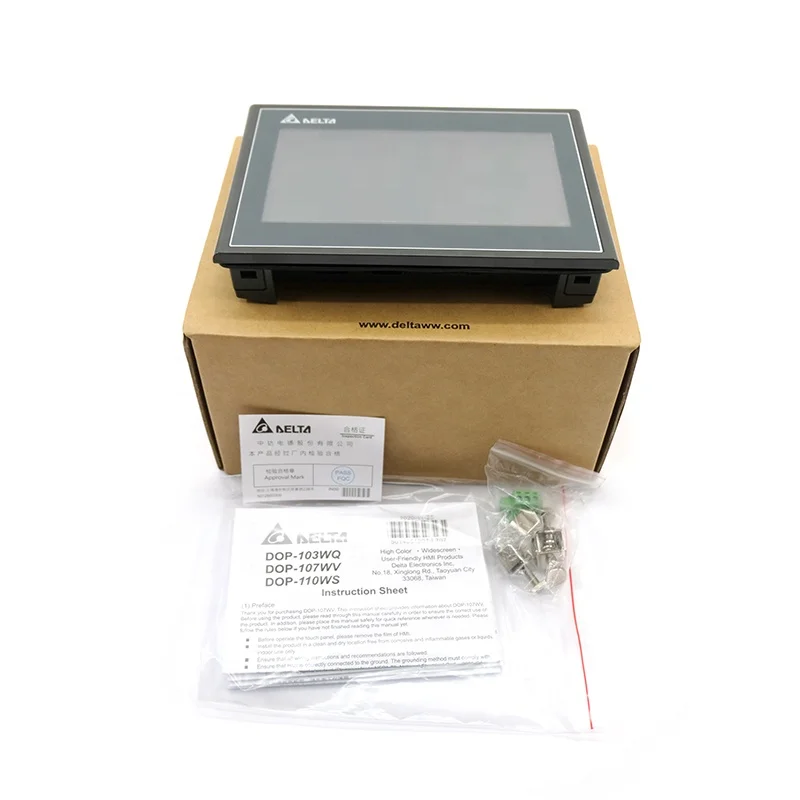 Original PLC 7 inch  HMI Touch Screen Panel DOP-107BV