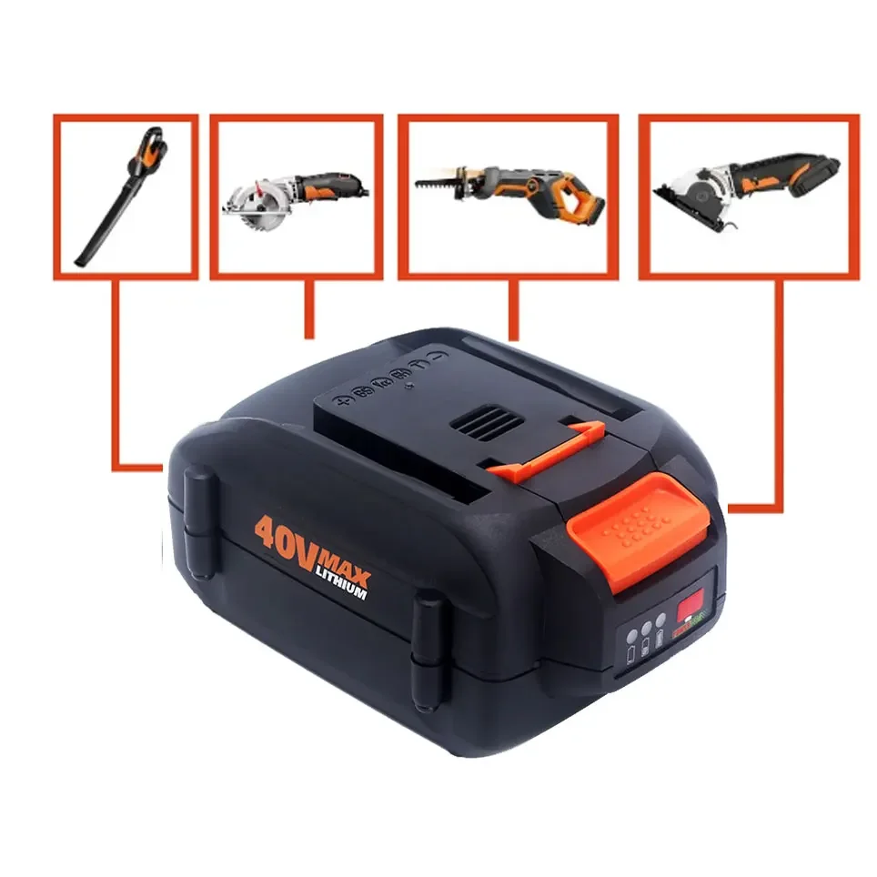 Worx 6000 original brandneue austauschbare worx 40v 5000mah/3000mah/mah Lithium-Ionen-Batterie Werkzeug batterie wa3580