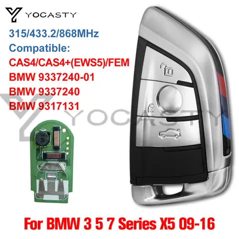 YCOASTY NBGIDGNG1 스마트 BMW 2 시리즈 F45 F46 5 시리즈 F10 F11 F07 F18 X5 F15 F85 2012 2013 2014 2015 2016 2018 433Mhz