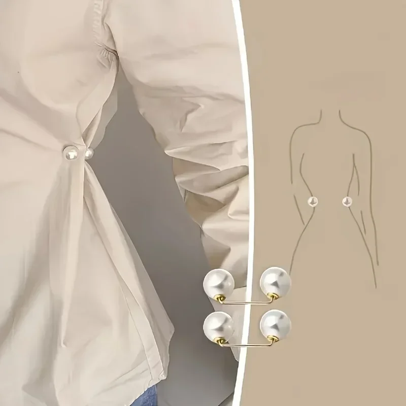 8 Stück Perlen-Sicherheitsnadeln, rutschfest, für Kleider, Broschen, Dekoration, Kleiderbundbefestigung, Kragenverstellung, Schal, Sicherheit, Mode – Detail 3