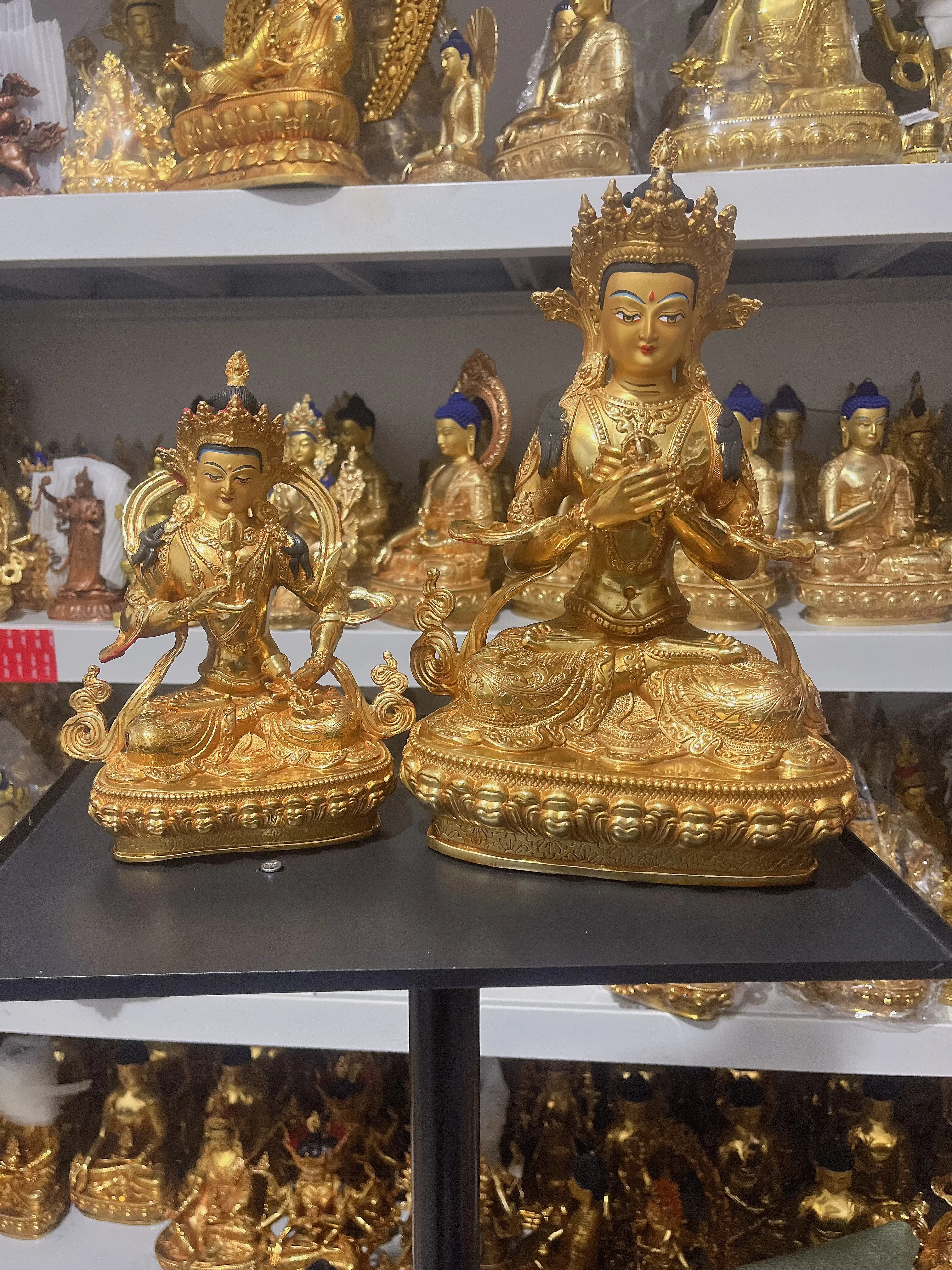 Wholesale buddha statue golden Buddha Rare Vajrasattva Vajradhara Buddha statue for temple Monk Greco Buddhist worship buddha