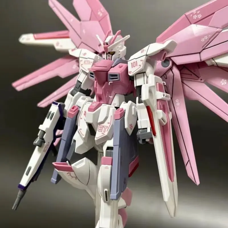 JMS HG 1/144 ZY-06 Freedom Assault Cherry Blossom Assembly Model Sakura Pink Collection Movable Figure Desktop Ornament Toy Gift