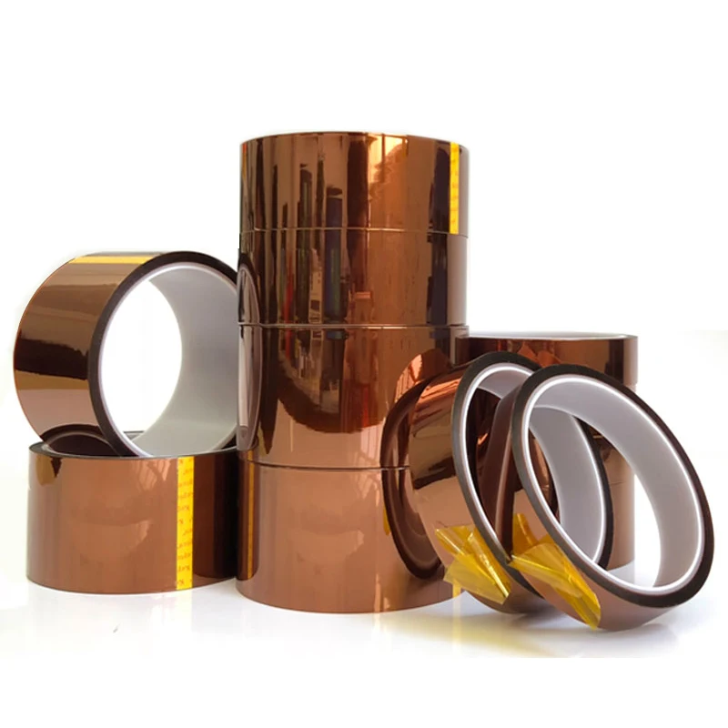 Fita adesiva de poliimida de alta temperatura, 30 metros x 5-40mm, resistente ao calor, isolamento, filme de poliimida, 10mm