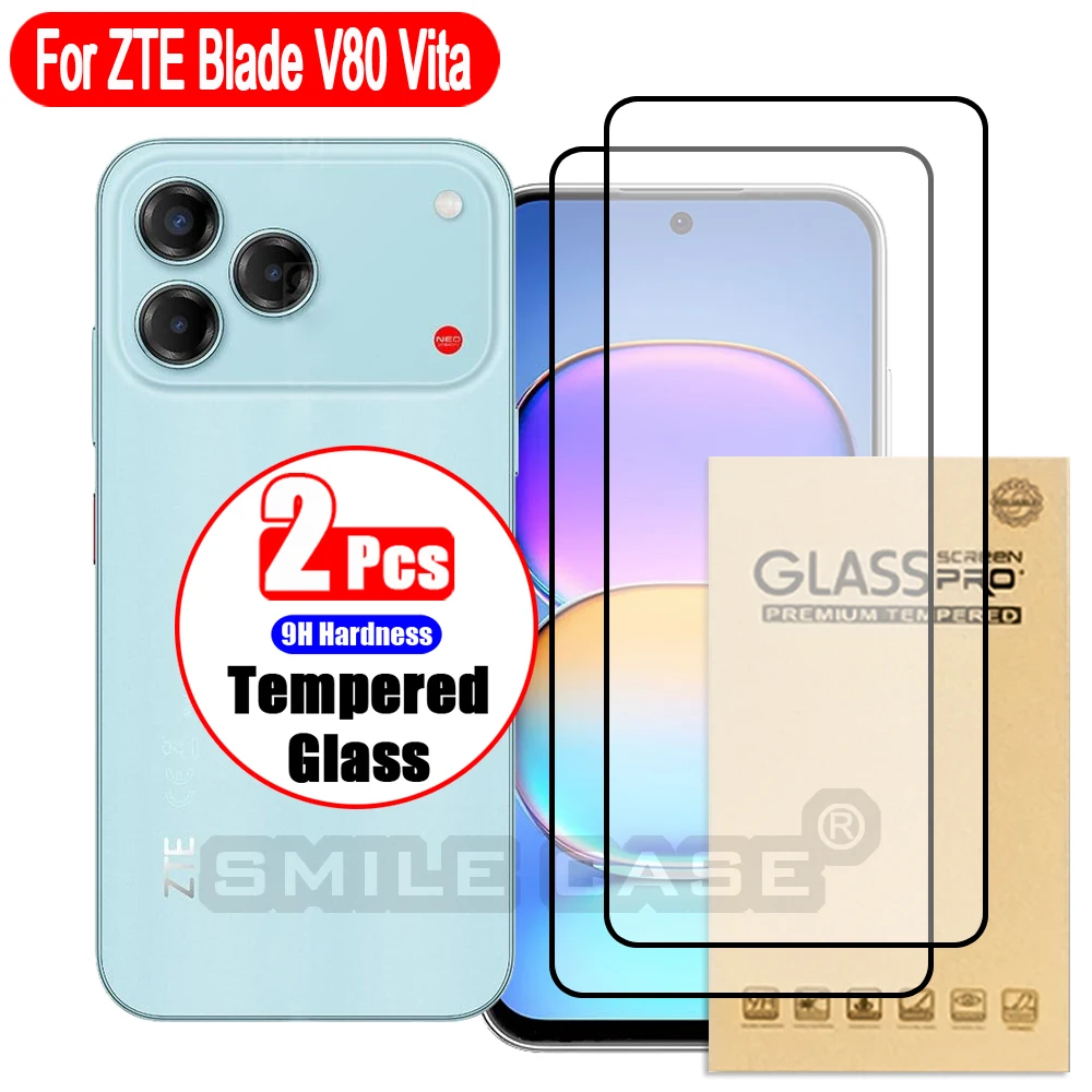 

Phone screen protector 2-piece set for ZTE Blade V80 Vita, high-definition/scratch resistant/wear-resistant