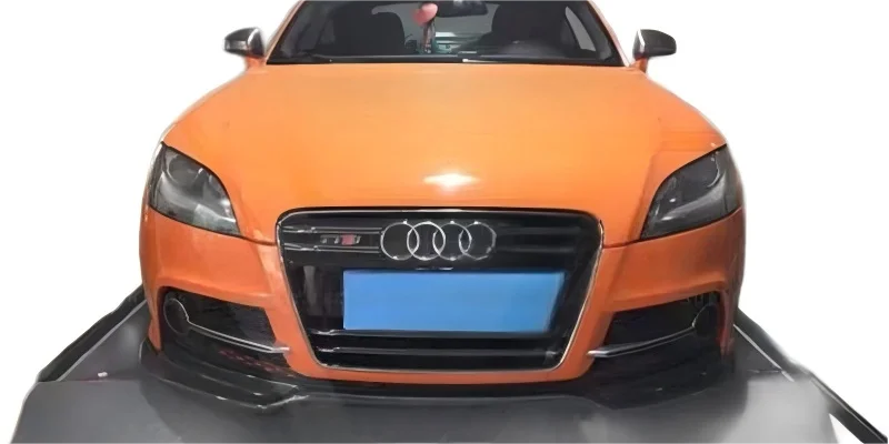 لأودي TT MK2 2008 2009 2010 2011 2012 2013 2014 ReaI ألياف الكربون الجبهة حافة مصد السيارة المفسد عدة