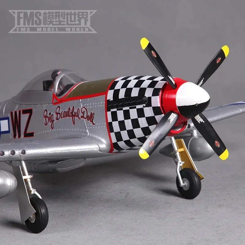 Fms 800mm P51 Nomado Fixed Wing Electronic Remote Control Model Aircraft World War Ii Realistic Aircraft Model Ornament Toy Gift