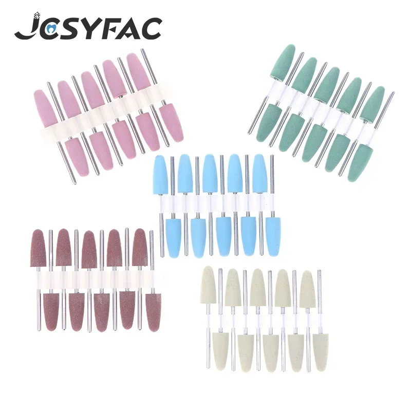 10pcs/set Dental Polishers Burs 8mm Teeth Round Whitening Polishing Drill Dental Polishing Materials Tool Nail Drill Bit