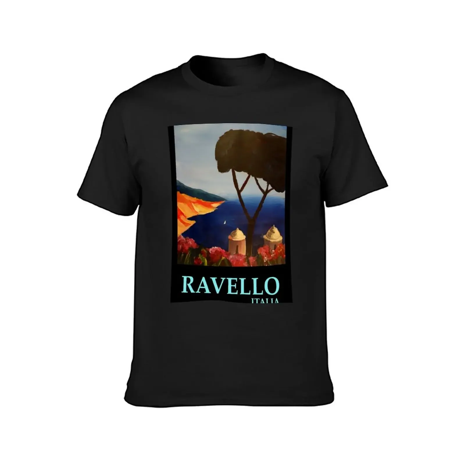 Ravello Salerno Italy View of Amalfi Coast from Villa Rufolo T-Shirt for a boy vintage man t shirt men t shirt