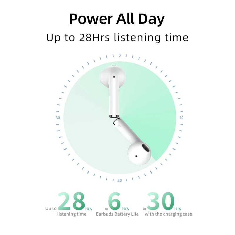 Беспроводные наушники QCY Ailybuds Lite, полувкладыши TWS, наушники-вкладыши Hifi, мини-наушники для игр, гарнитура Bluetooth 5,3, время работы 28 часов