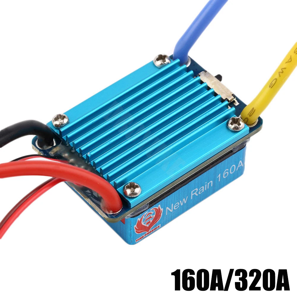 RC 160A/320A ESC 380/540/ Brushed Motor Speed Controller Dual Mode Regulator Band Brake for 1:10 1/12 Car / Bait Boat