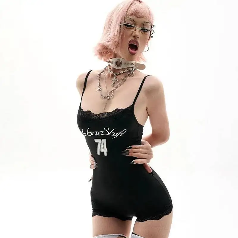 

Women Jumpsuit 2025 Autumn New Women's Solid Color Slim Camisole Sleeveless Backless Jumpsuit Street Fashion Style