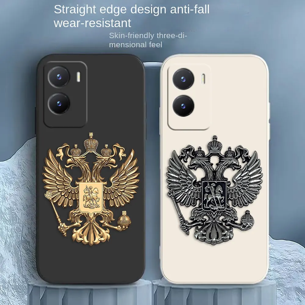 Russian Double-headed Eagle Logo Phone Case For VIVO Z1 Y20 Y21 Y22S Y31 Y55 Y35 Y51 Y51S Y53S Y72 Y75 Y76 Y77 Y81 Y85 Y93 Case