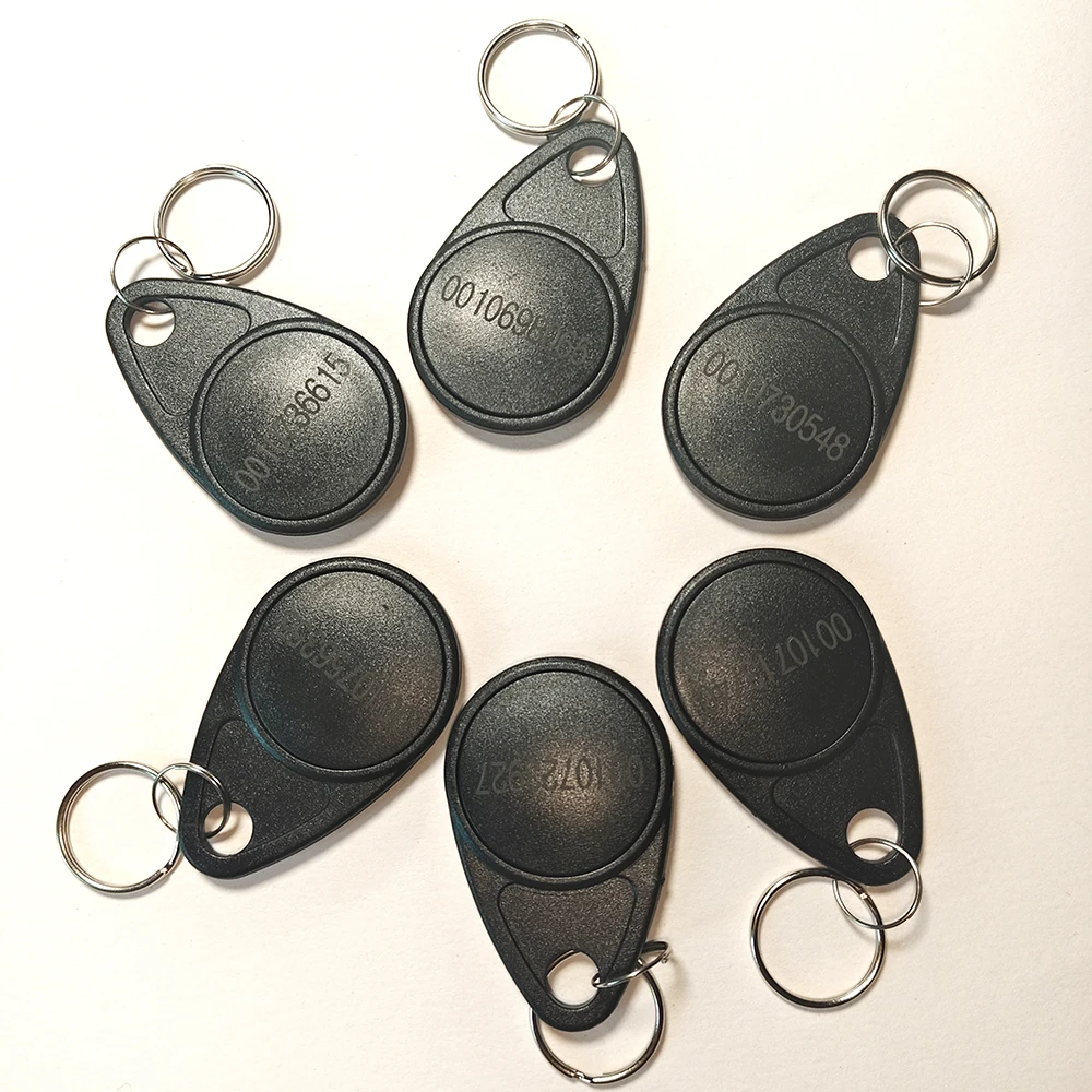 100Pcs/Lot 125Khz Proximity ABS TK4100 EM4100 Read-Only ID Keychain Token RFID Tag  Access Control Keyfob