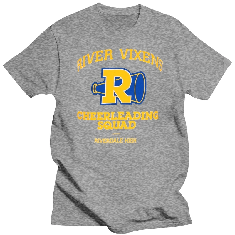 2025 new model male tee-shirt graphic t shirts OFFICIAL ARCHIE COMICS RIVERDALE RIVER VIXENS CHEERLEADING SQUAD WHITE T SHIRT