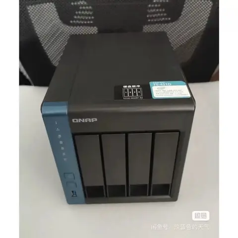 재고 있음 TS-451D 4비트 NAS 스토리지 개인용 엔터프라이즈 클라우드 디스크 4K J4025 블랙 시놀로지