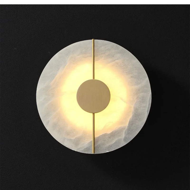 

Nice American Style Marble Wall Lamp Corridor Living Room Bedroom LED Marble Wall Lamp