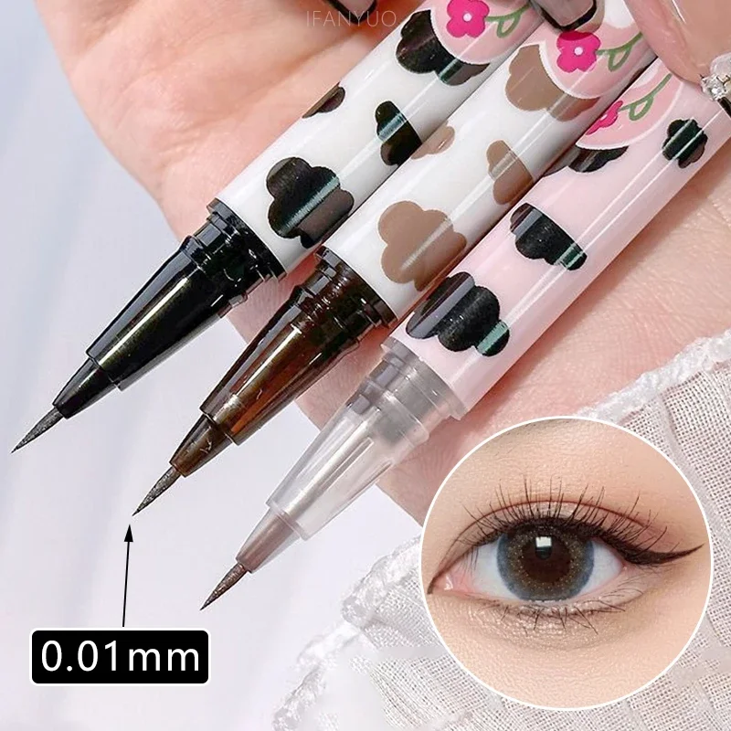 Ultra-thin Liquid Eyeliner Pen Matte Smooth Quick Dry Lower Eyelash Lying Silkworm Pencil Lasting Waterproof Eye Liner Makeup