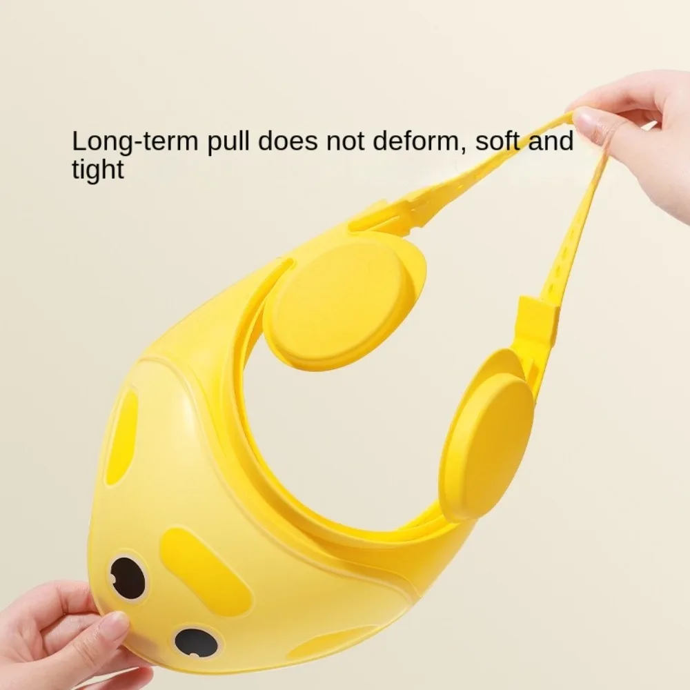 المحمولة لطيف الكرتون الطفل قبعة الاستحمام الشامبو قطعة أثرية لينة غطاء رأس الحمام قابل للتعديل الشعر درع الطفل قبعة الاطفال