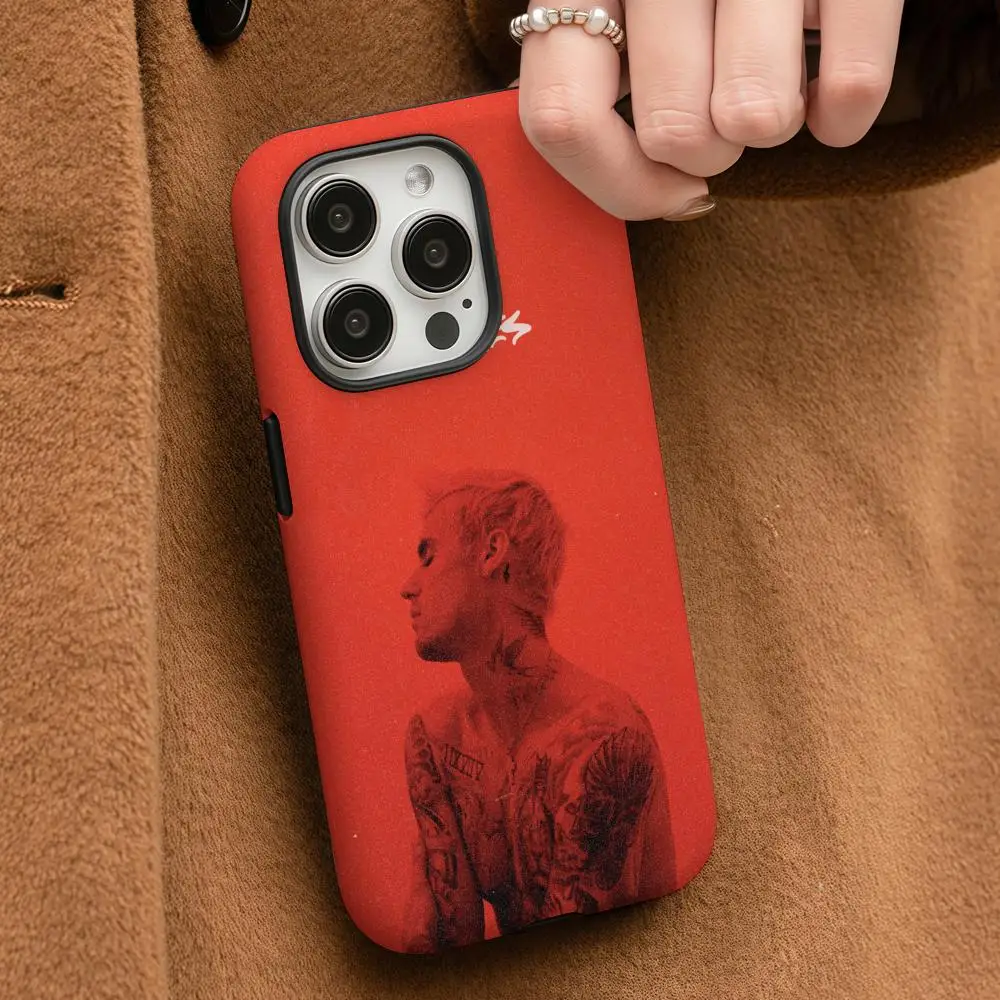 Чехол для телефона Justin Bieber Changes для iPhone 16, 15, 14, 13, 12, 11 Pro Max Plus, глянцевый HD, двухслойная жидкая задняя пленка, твердый корпус