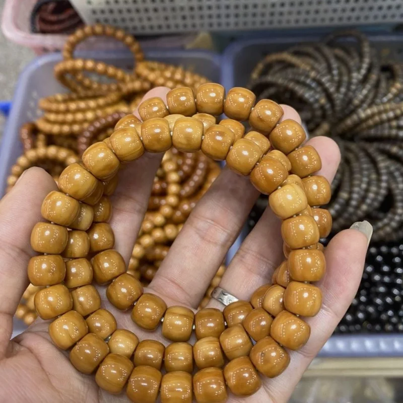 kuke-bodhi-bead-bracelet-11-12mm-uniform-color-the-effect-is-better-after-being-polished-and-aged