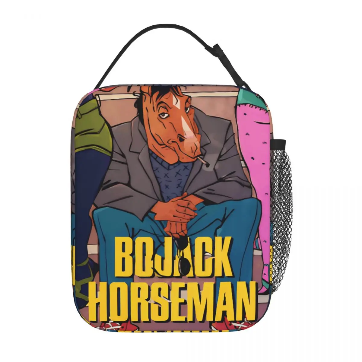 

BoJacks Horsemans Cartoon Insulated Lunch Bag Thermal Bag Lunch Container Funny Large Tote Lunch Box Girl Boy College Outdoor