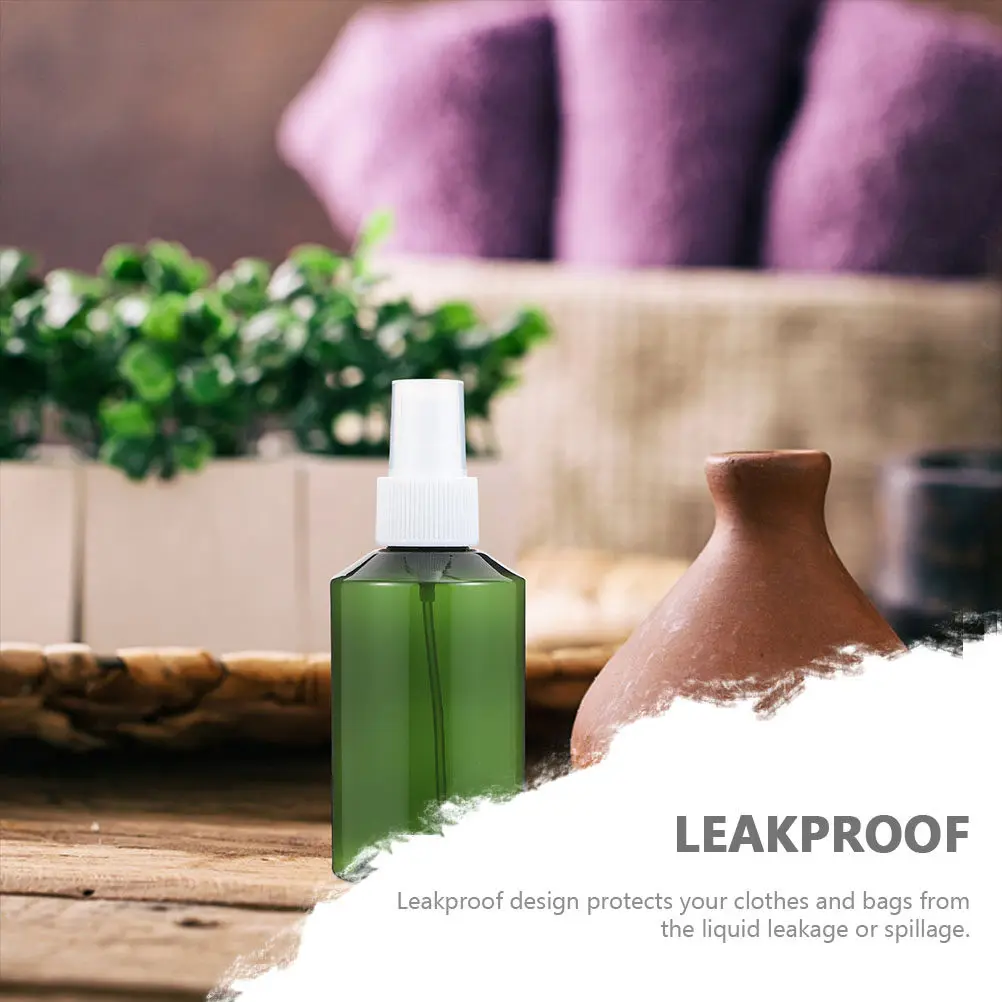 6 Stück auslaufsichere Kunststoff-Sprühflaschen für Reisen, leere, nachfüllbare Unterflaschen für Lotion, Sonnenschutz, Shampoo, Kosmetik